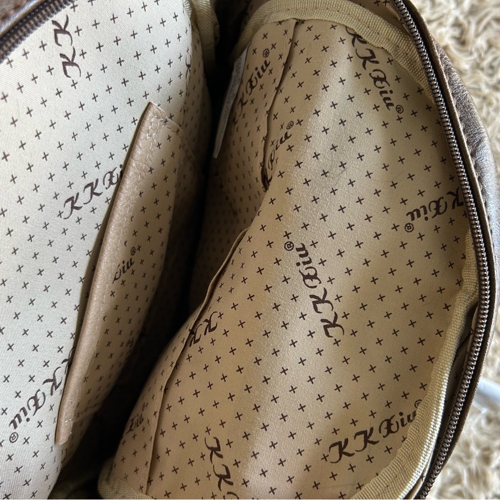 Brown Braided Women's Backpack - image 6